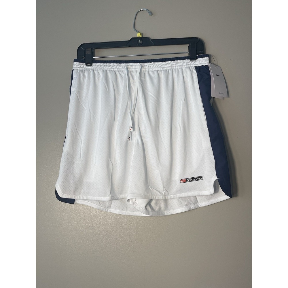 Nike Track Club Men's Dri-FIT 5" Brief-Lined White Shorts M $55 MSRP FZ7397-121